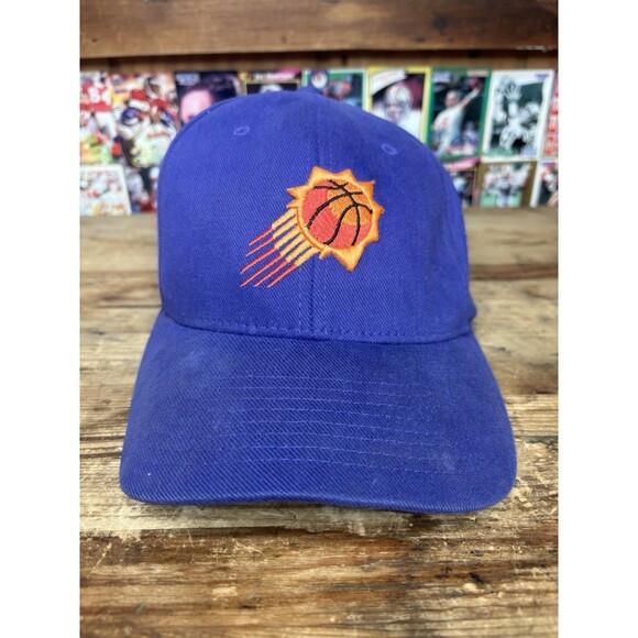 vintage nike team phoneix suns hat Cap Universal Fit Purple Orange NBA OSFM - Picture 1 of 5
